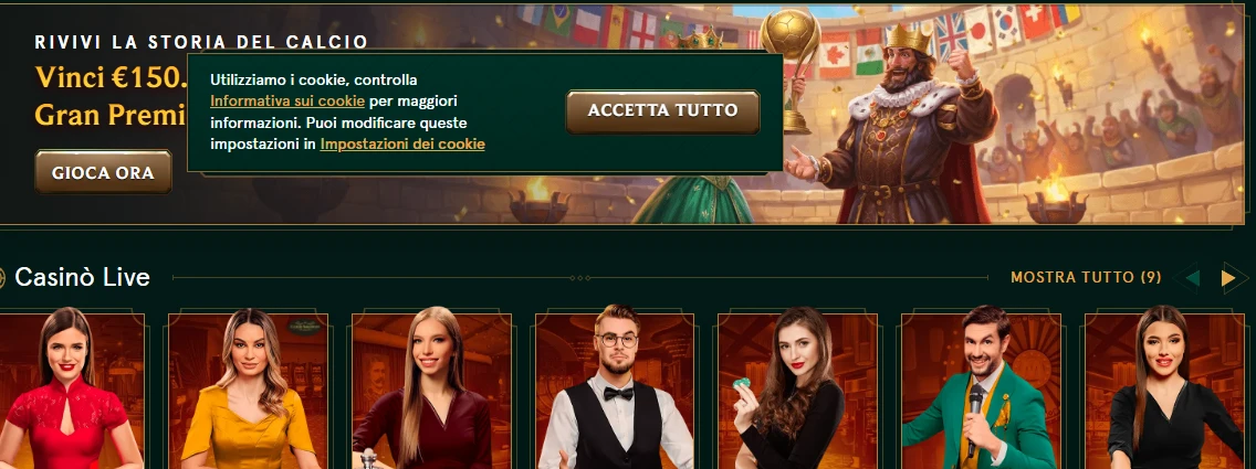 Bonus promozionale Casinia